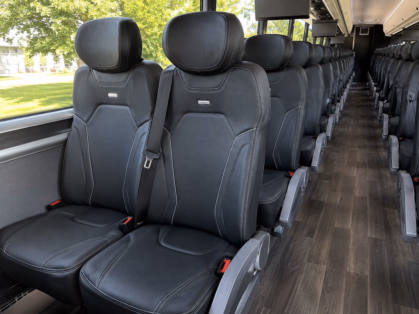 southfield charter bus interior