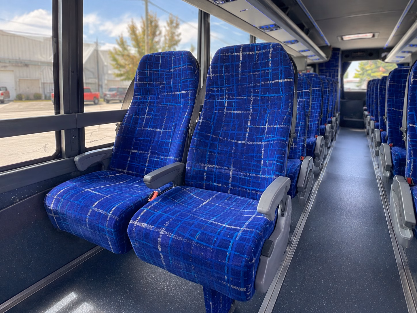 southfield charter bus rental interior