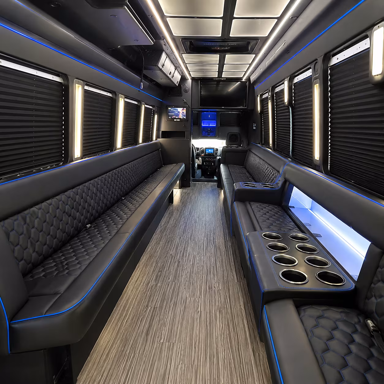 southfield party bus rental interior